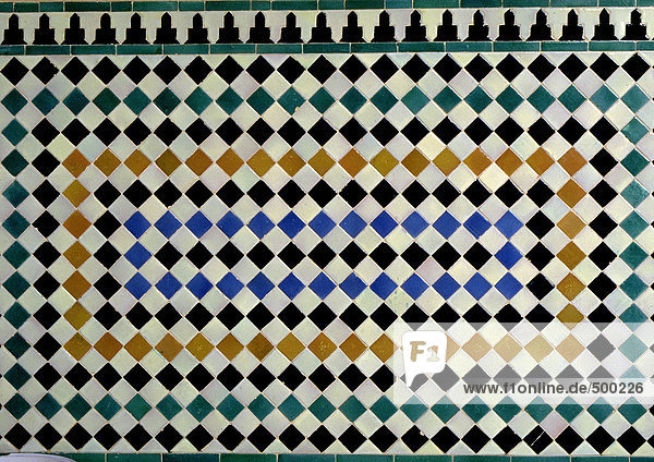 Tile mosaic  close-up