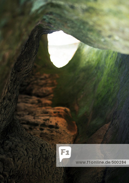 Blick aus der Höhle.