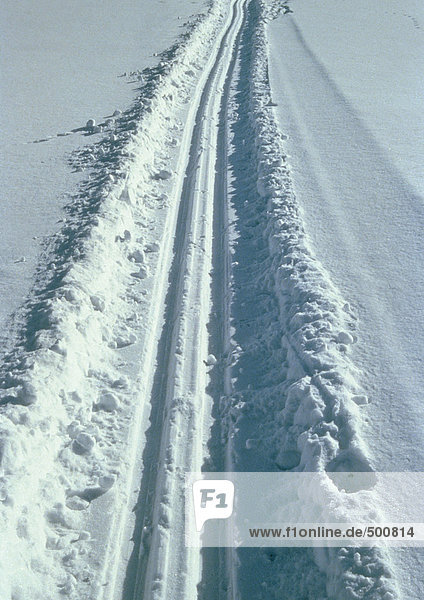 Sweden  tracks in snow