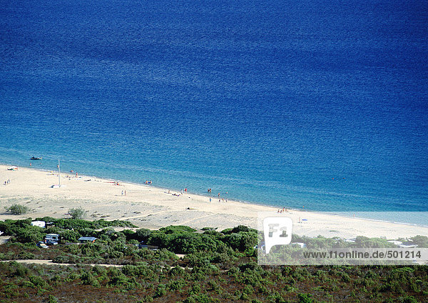 Frankreich  Korsika  Strand und blaues Meer  Luftbild