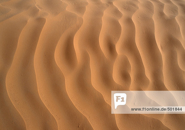 Tunesien  Sahara  Wellen im Sand.