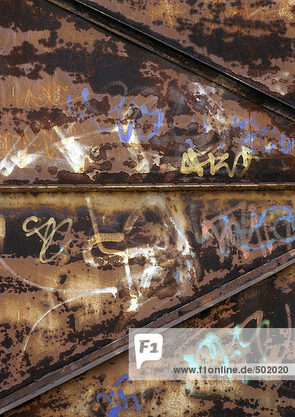 Graffiti auf Metall
