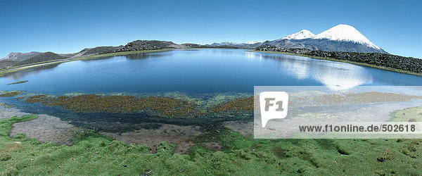 Chile  Seenlandschaft  Panoramablick