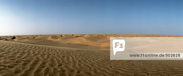 Tunisia  desert  panoramic view
