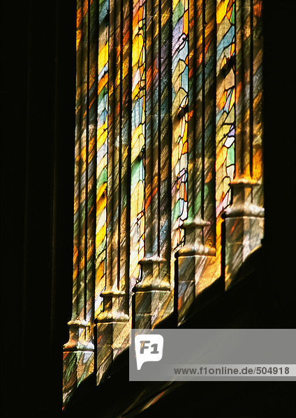 Stained-glass windows  low angle view