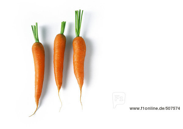 Drei Karotten  volle Länge