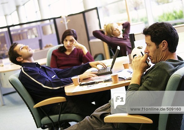 People sitting in office