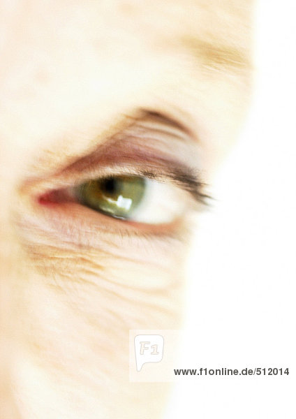 Senior woman's eye  extreme close-up
