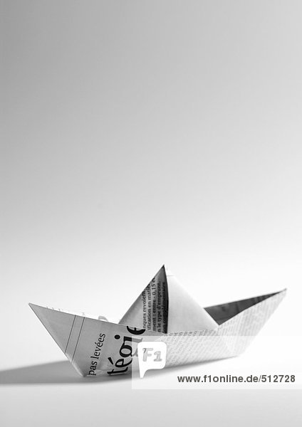 Origami-Boot  Nahaufnahme