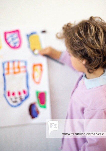 Kinderzeichnung  Rückansicht