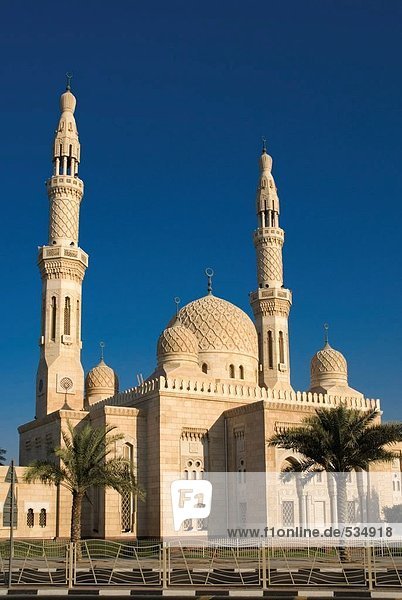Fassade der Moschee,  Jumeirah,  Dubai,  Vereinigte Arabische Emirate