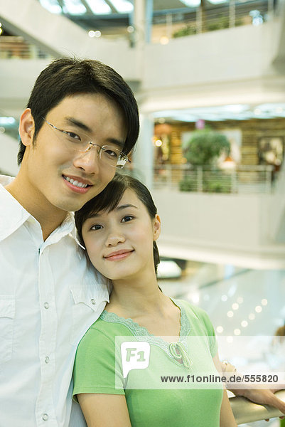 Couple in mall  portrait