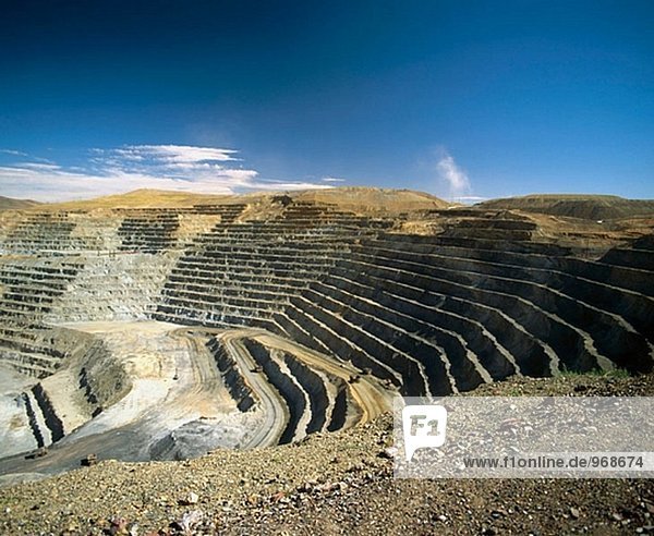 Open Pit Mine in der Nähe von Elko. Nevada  USA