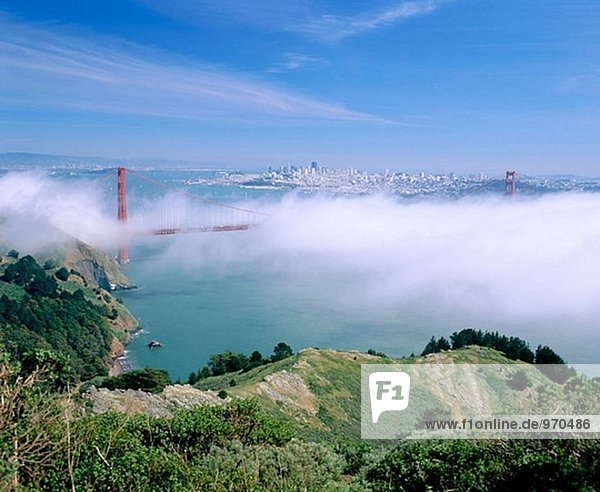 Vereinigte Staaten von Amerika USA Hintergrund Ansicht Zimmer Golden Gate Bridge Kalifornien Entspannung