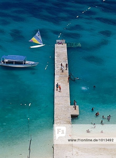 White Sands Beach Montego Bay. Jamaika