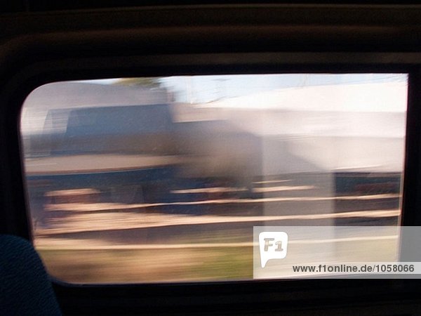 Fenster aus af ein Amtrak Zug