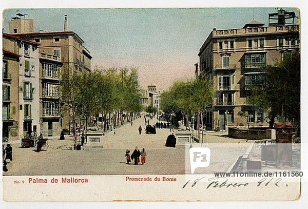 Passeig del geboren. Palma De Mallorca. Balearen. Spanien.