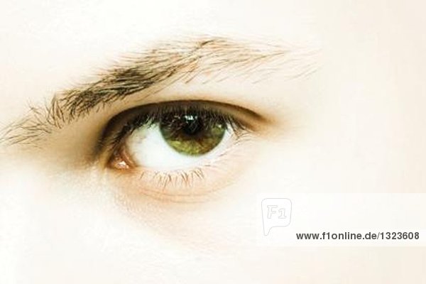 Male eye  extreme close-up