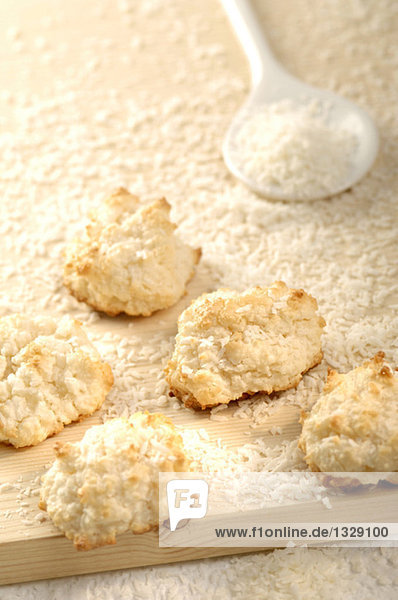 Kokosplätzchen Nahaufnahme