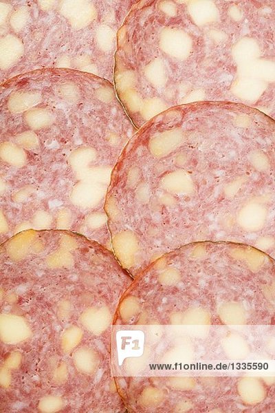 Käsewurst in Scheiben