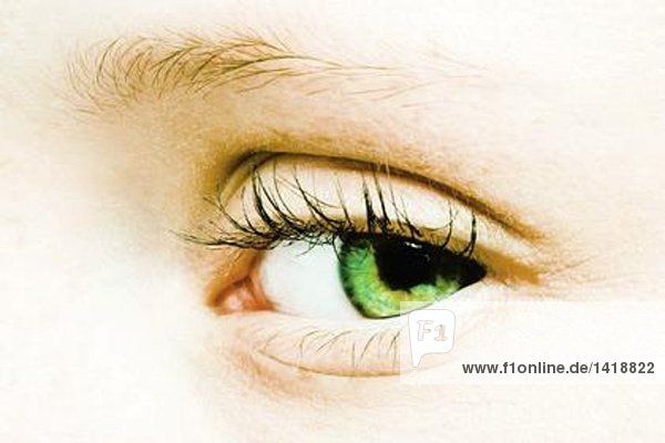 Female eye  extreme close-up