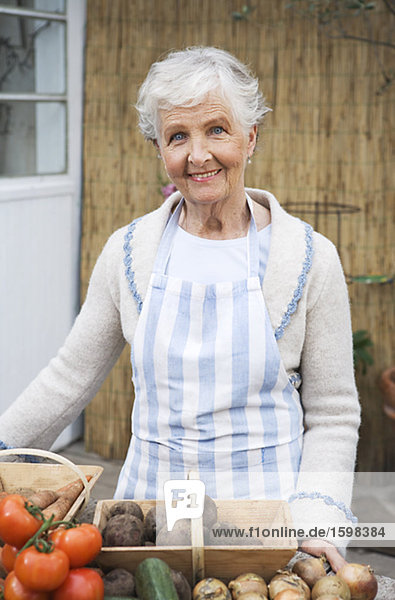 An elderly Scandinavian woman Sweden.