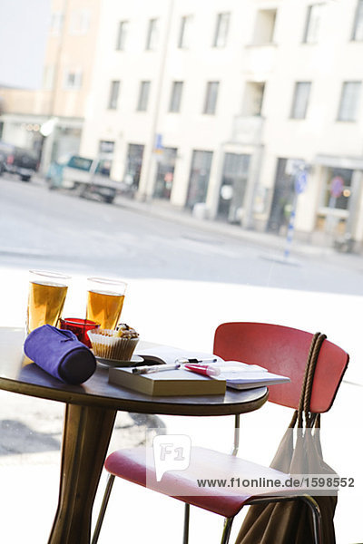 A table at a cafÈ