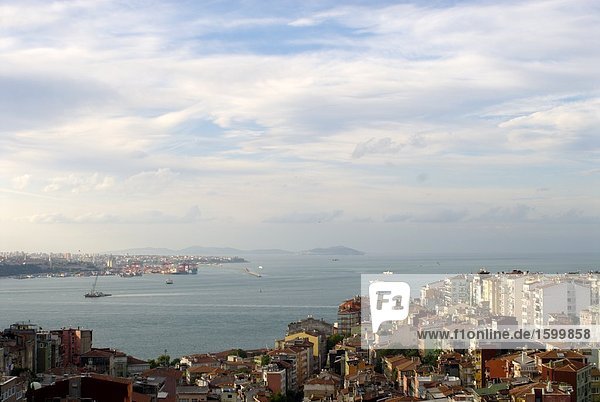 Stadt Waterfront  Bosphorus  Istanbul  Türkei