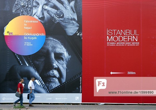 Plakat-auf Straße  Istanbul  Türkei