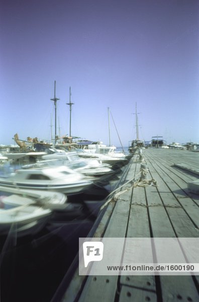 Boote im Hafen  Paphos  Zypern