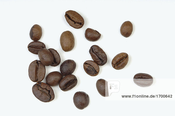 Geröstete Kaffeebohnen  Nahaufnahme