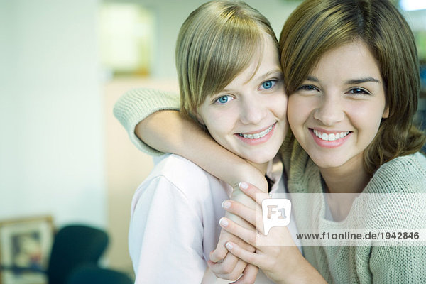 Young Blonde Woman Smiling