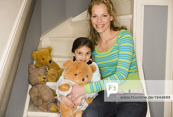 Bär Teddy Teddybär Tochter Mutter - Mensch spielen