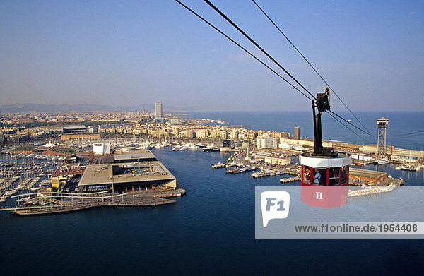 Cable Car  Barcelona  Spain