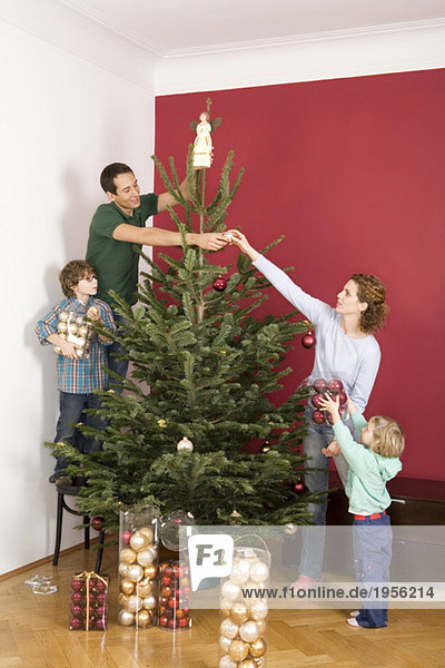 Familienschmuck Weihnachtsbaum
