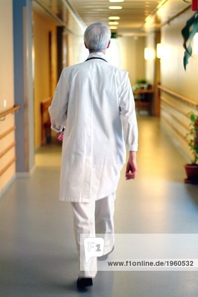 Doctor walking away