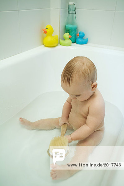 Babybadewanne  Haltebürste  volle Länge