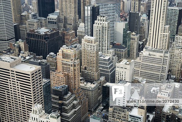 Gebäude von New York City von oben
