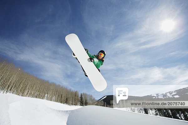 Snowboarder immer Vert