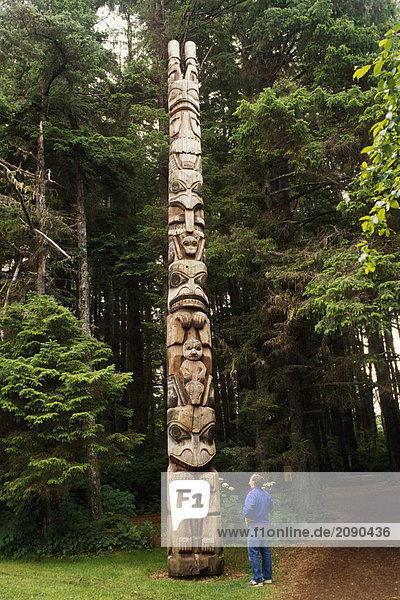 Tlingit Totempfahl Sitka National Historical Park AK