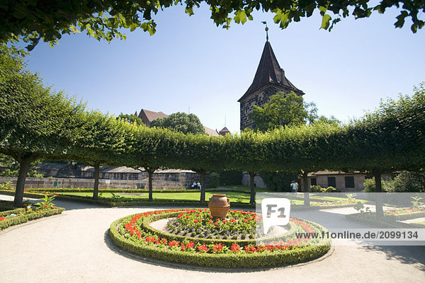 Germany  Nuremberg  Garden of the Emperor´s Castle