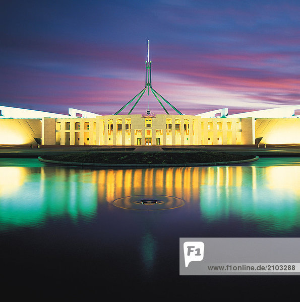 Canberra Hauptstadt Wohnhaus Reise Parlamentsgebäude Australien neu
