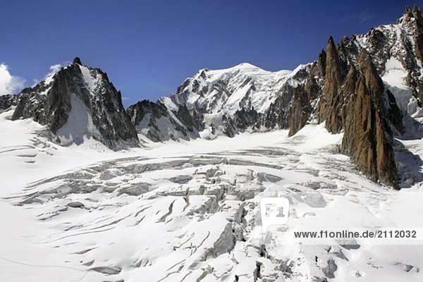 Cirque Maudit and Mont Blanc  Aiguille du midi  Chamonix  France