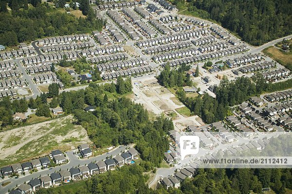Tract Housing Fraser Valley Maple Ridge Area British Columbia Canada