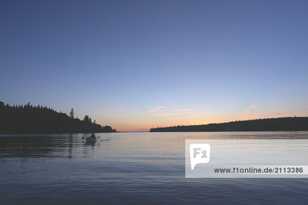 'Sunset at Clear Lake