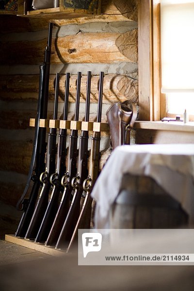 Gun rack  Fort Walsh  Cypress Hills  Saskatchewan