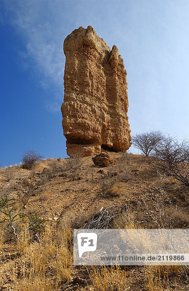 Untersicht Felsformationen  Great Tafelberg  Region Kunene  Namibia