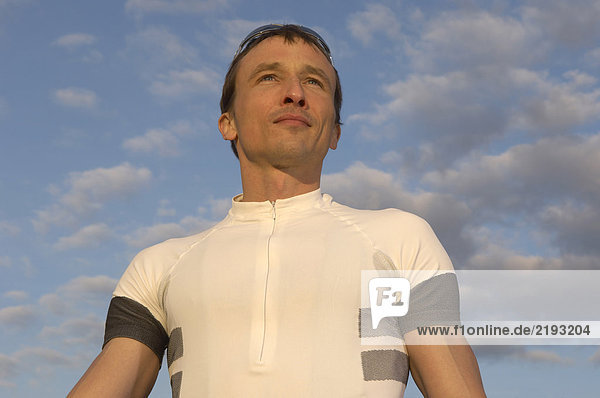 Portrait eines Radfahrers