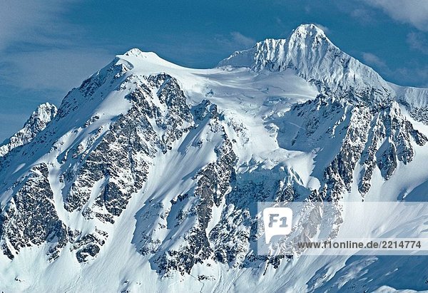 Gipfel des Mount Shuksan im Winter  US-Bundesstaat Washington  USA