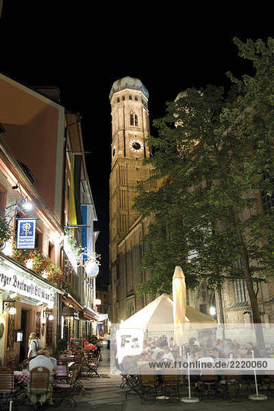 Germany  Bavaria  Munich at night